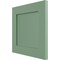 Ekena Millwork 12"W x 12"H True Fit PVC Flat Panel Shutters Sample, Track Green SAMPLE-TFPFPTG - alternate 4